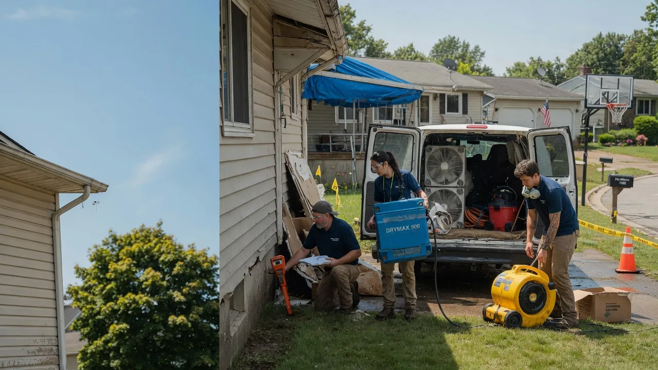 Ceiling Leak Cleanup in Wynnewood, PA near me